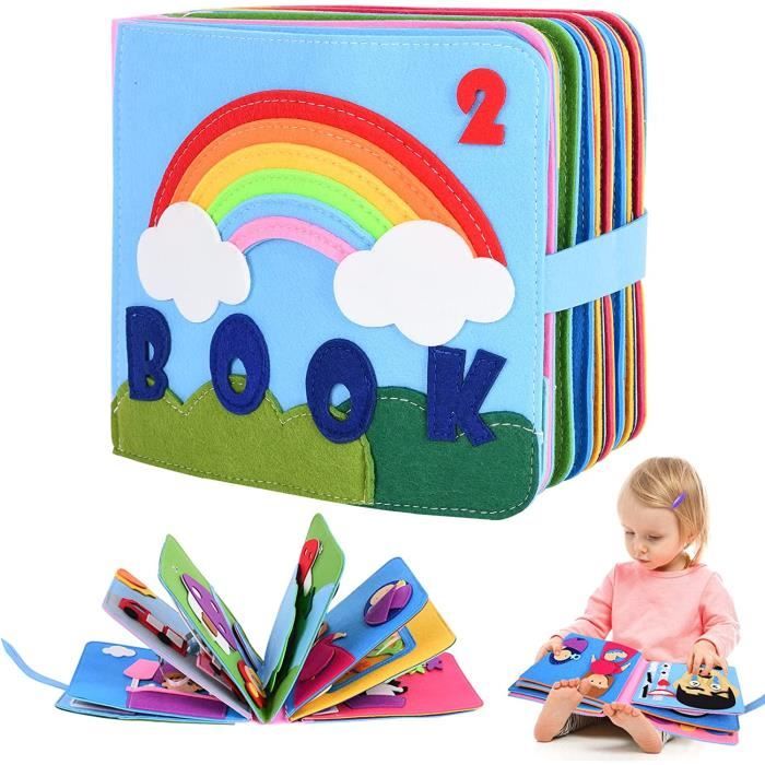Montessori Quiet Book, Couleur Livre Occupé Jouet Montessori, Jouet  Sensoriel en Feutre 3D pour Enfants D'âge Préscolaire, Activité - Cdiscount  Jeux - Jouets