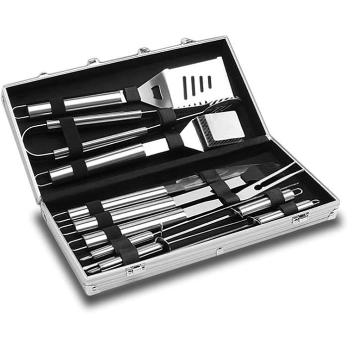 Ustensiles Barbecue,Inoxydable Ustensiles Grillades Set Portable
