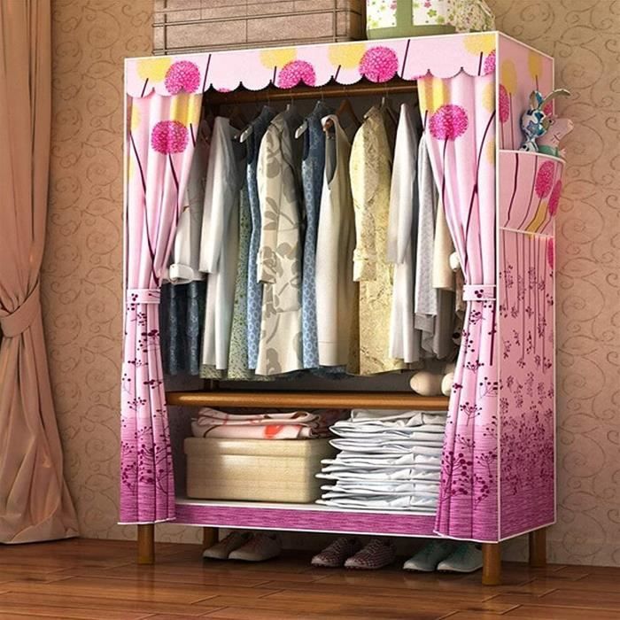 XINYALAMP Armoire en Tissu Armoire ménagère Simple Tissu Tuyau en Acier