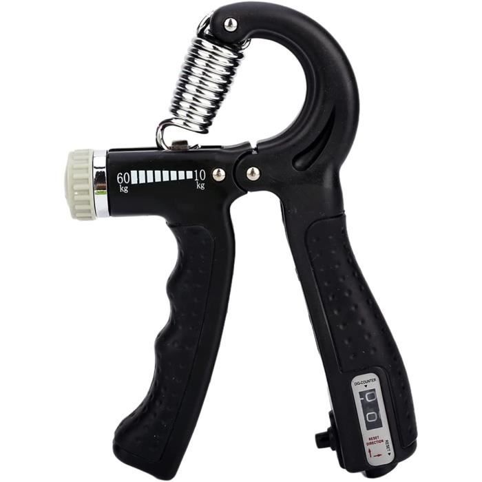 Muscleur Main - ZGEER - Ajustable 5-60 kg - Comptage - Noir - Pour Muscleur Main - ZGEER - Ajustable 5-60 kg - Comptage - Noir - Pour