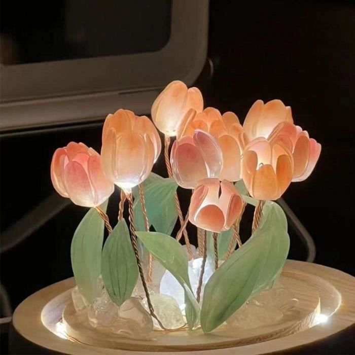 Lot De 5 Mini Sapins De Noël Artificiels En Verre Avec Lumières LED, 5