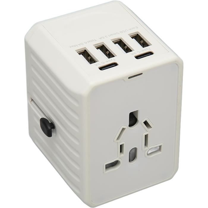 Adaptateur de prise d'alimentation universel international, adaptateur