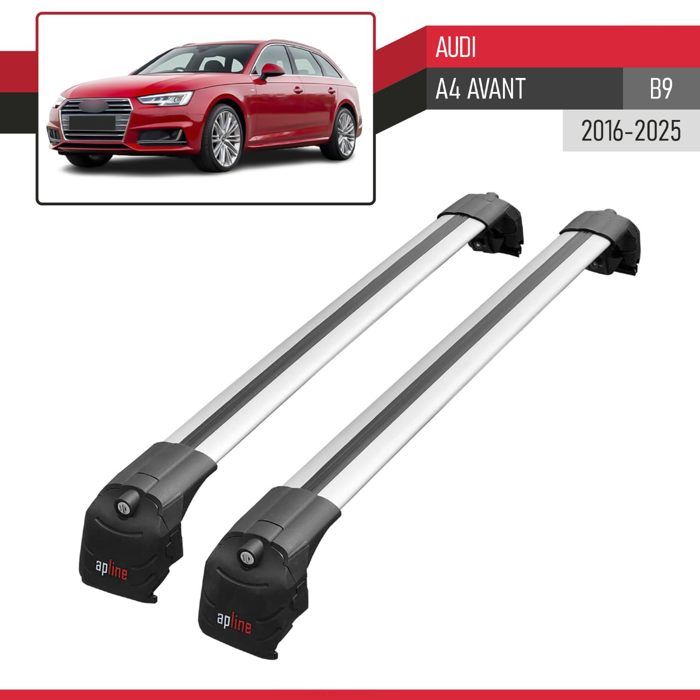 Barres De Toit Pour Volvo S90 2017-2025 – 2 Barres Aluminium Gris – Charge 75 Kg – Pour Porte-vélos, Coffre De Toit - 13