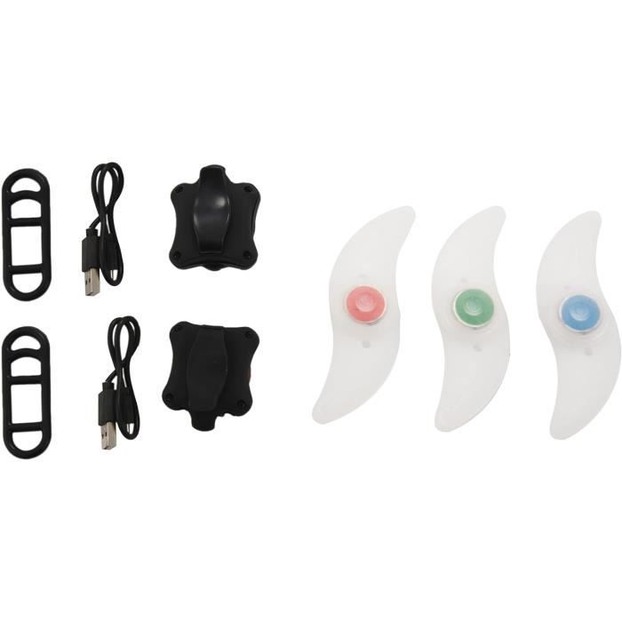 Kit Lumière Vélo USB – Feu Avant Et Arrière LED Rechargeable – étanche