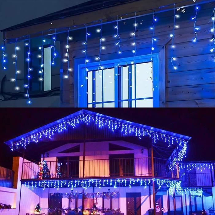 Guirlande Lumineuse Rideau de Noël 9M - Blanc Froid - 8 Modes - IP44 -  Extérieur-Intérieur - Cdiscount Maison