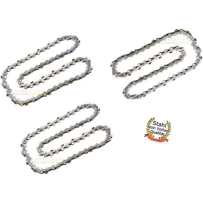 3 Catene Per Motosega PerfektGarten 45 Cm (18"), 1.5mm, 0.325", 72 Maglie - Compatibili FUXTEC CS 3.0/3.6/6150