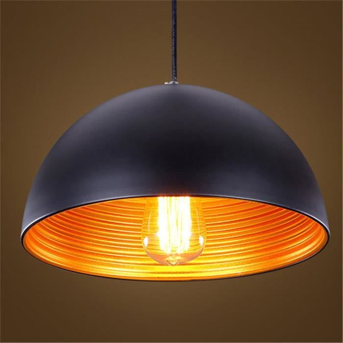  Lampe  Suspension   30cm Retro Industriel Noir Ext rieur et 
