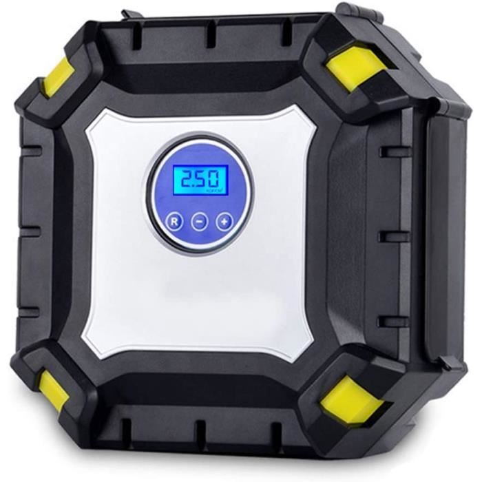 Gonfleur de Pneu Pompe Compresseur d'air Portable 12V DC numérique Gonfleur 150 PSI avec LED d