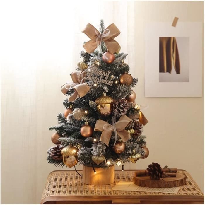 Sapins Arbre de Noël Artificiel pré-allumé, Arbre de Noël Artificiel avec cônes de pin, adapté à 