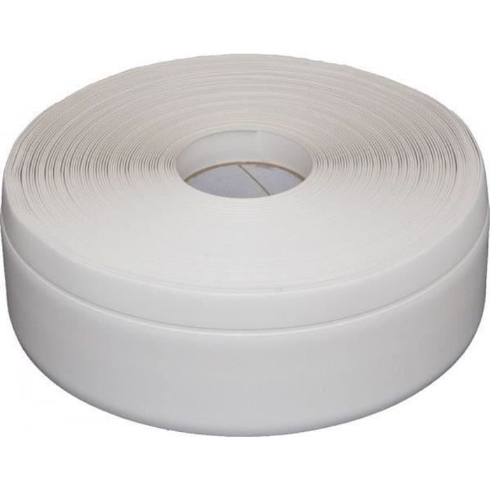 Plinthe PVC souple blanc autocollante 25m pliable adhésive - Cdiscount  Bricolage