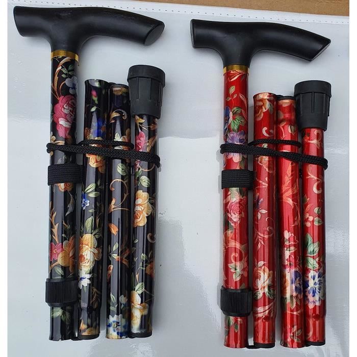 Canne Pliable Fantaisie, Aide À La Marche Flexible Et Durable, Canne De