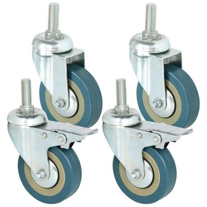 Roulettes Pivotantes Laiton Robuste Style A - Roues Meubles Silencieuses Pour Piano, Table Et Chaise