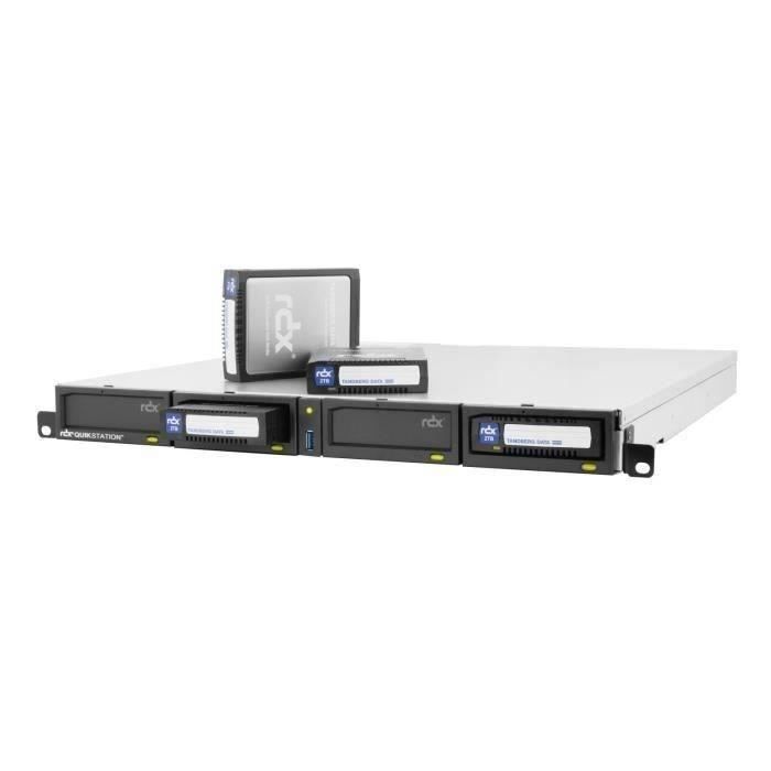 OVERLAND TANDBERG Réseau de stockage - RDX QuikStation 4, 4-dock, 1GbE-attached Removable Disk Array, 1U Rackmount