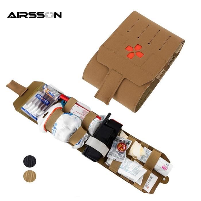 Pochette Tactique Molle EDC Noire/Verte/Beige – Sac Banane Utilitaire Étanche Pour Premiers Secours, Chasse, Rando & Camping