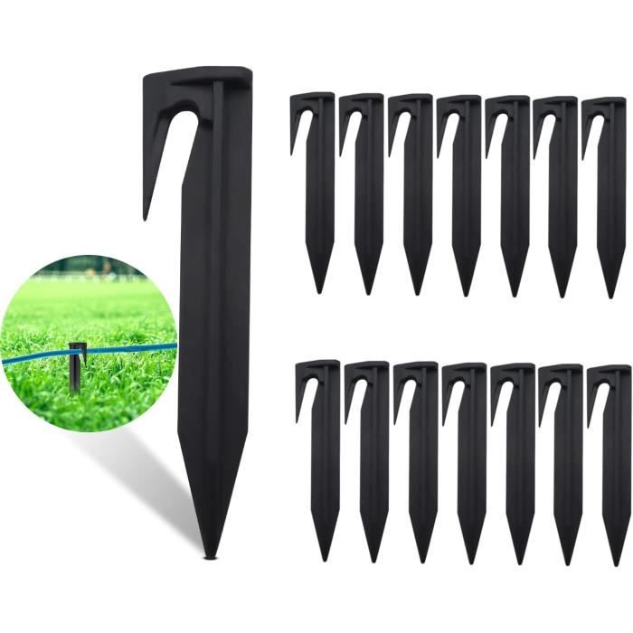 150 Piquets Fixation Câble Robot Tondeuse - Plastique PP 8.4x2cm