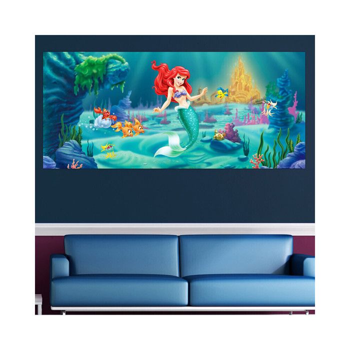 Poster Geant La Petite Sirene Arielcollection Qualite Numerique Arieltheme Disney Princesse Ariel Donnez A Votre Enfant La De Cdiscount Maison