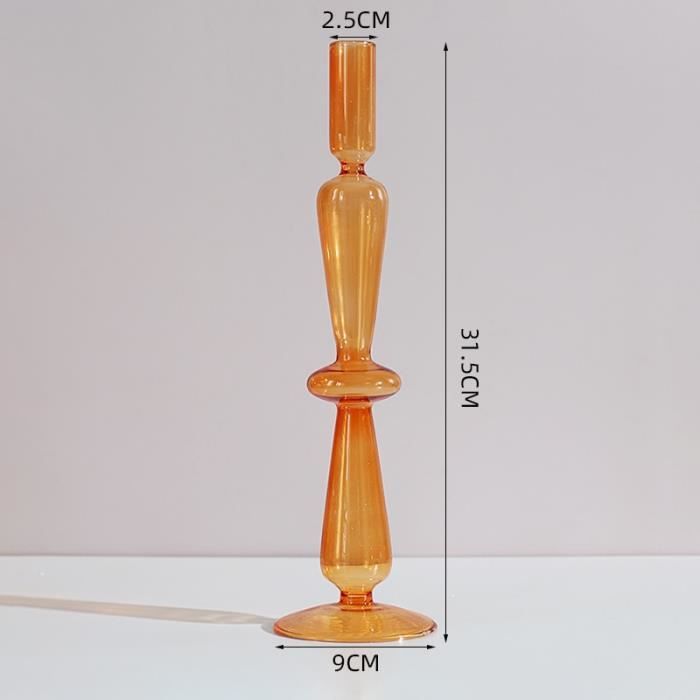 Lot De 3 Bougeoirs En Verre - 15x8cm - Transparent, Coupe-vent - Pour Bougies - 9