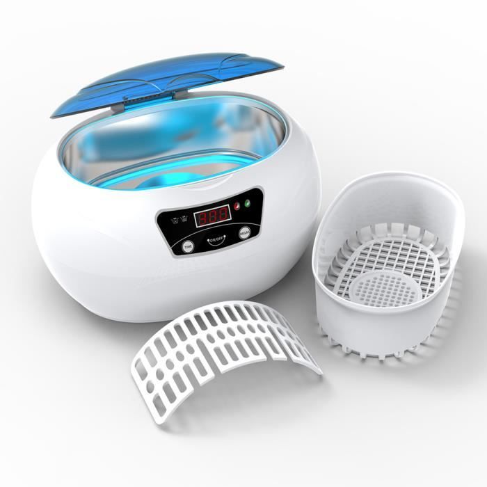 WYFCR Nettoyeur à Ultrasons Portable Professionnel - Nettoyeur Bijoux, Lunettes, Montres Avec 3 Réglages De Temps