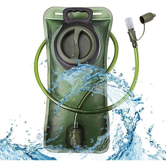 LIBRELUNE Poche Hydratation 2L - Vessie Hydratation Running Cyclisme Avec Paille, Gourde Souple EVA Sans BPA