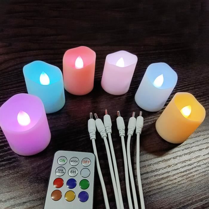 Bougies Cônes LED Synthétiques À Flamme Vacillante À Mèche 3D Avec Télécommande Lampes À Thé Batterie Pour Décor Mariage Fête Anniversaire Maison Du 1,26 € | DHgate