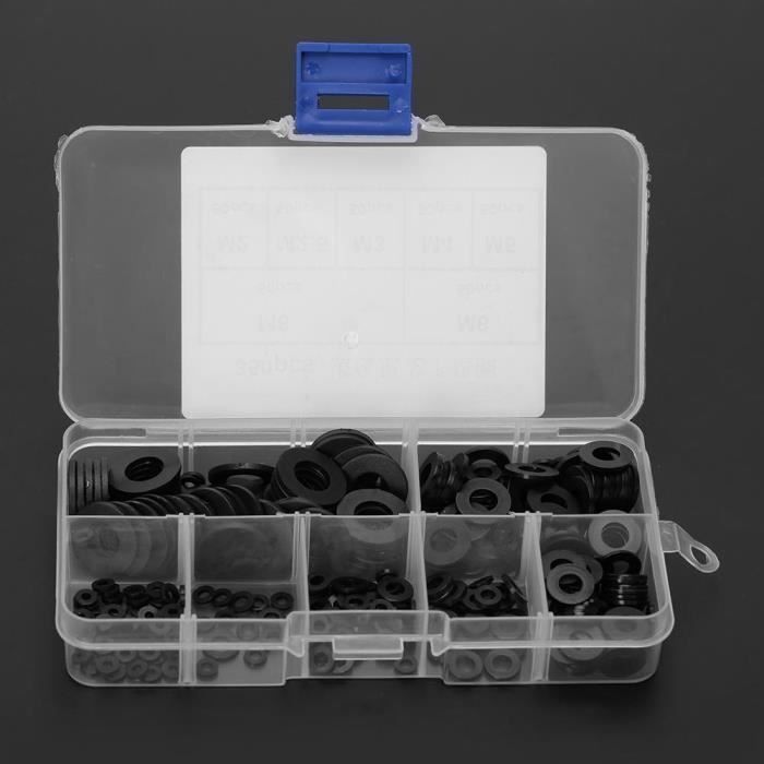Kit de joint plat, Kit de joint plat résistant à la corrosion Rondelle  plate, tampons noirs pour plomberie - Cdiscount Bricolage