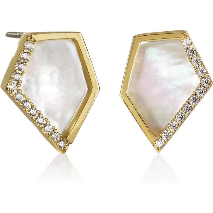 Boucles d'oreilles nacres Soa main image 1