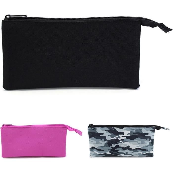 Trousse Transparente 17x10x10cm - Pour Examens, Maquillage Ou Toilette - PVC - Zip