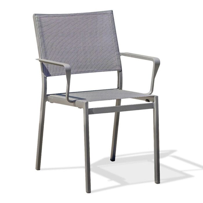 Fauteuil de Jardin Empilable Stockholm 84cm Gris Anthracite Fauteuil de Jardin Empilable Stockholm 84cm Gris Anthracite
