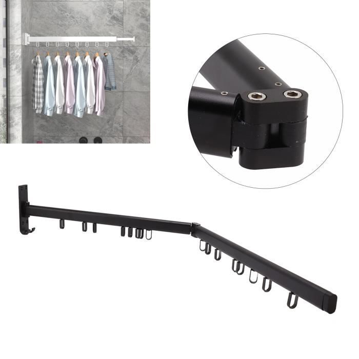 Séchage Intérieur Gain De Place Tringle À Linge Rétractable Vêtements Étendoir Réglable Étendoir Suspension Linge Pratique