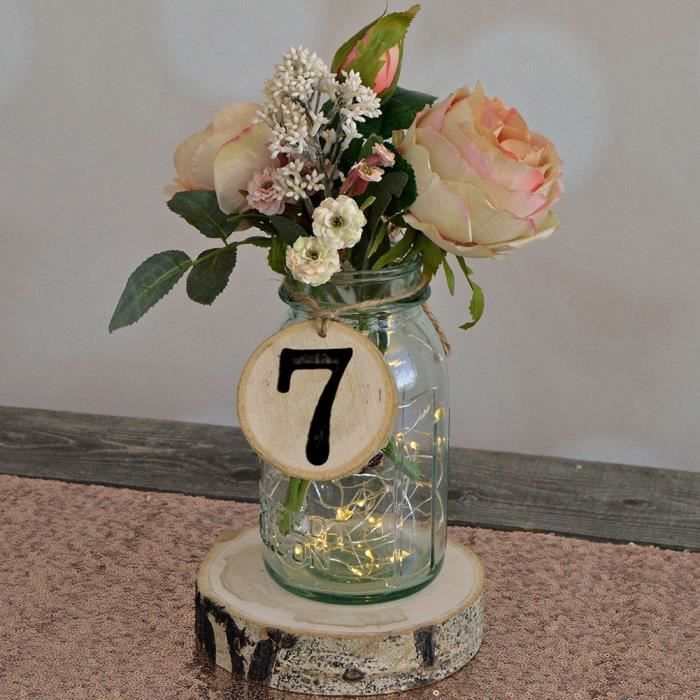 Numéros De Table En Bois 1 à 40 - Hexagonaux Rustiques - Pour Mariage, Restaurant, événement - Double Face