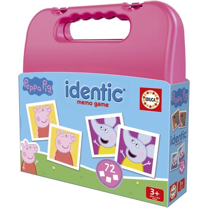 Jeu de Mémoire EDUCA Identic Peppa Pig – 72 Cartes pour Développer Mémoire et Attention