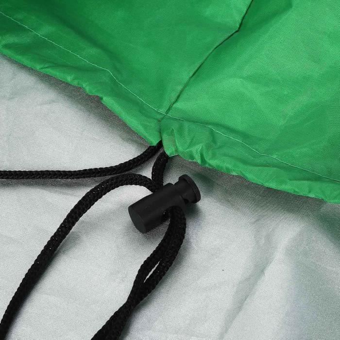 Bâche Bac à Sable - Oxford - Protection Étanche UV 70% - Cordon De Serrage 150x150 Cm Vert 210959971