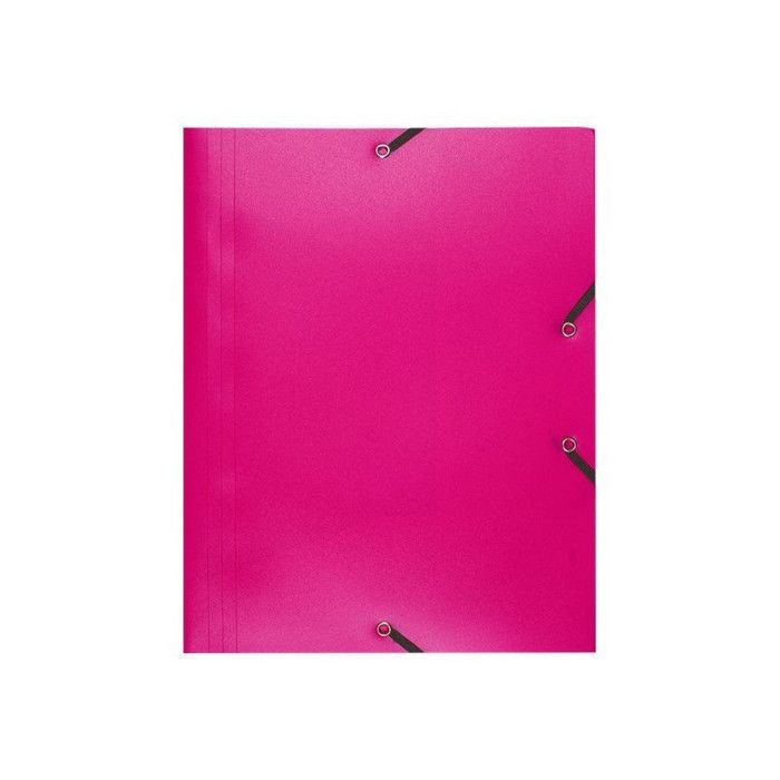 Chemise à élastique Exacompta A4 Sans Rabat - 400g/m2, Couleur Fuchsia, Fabriquée En France