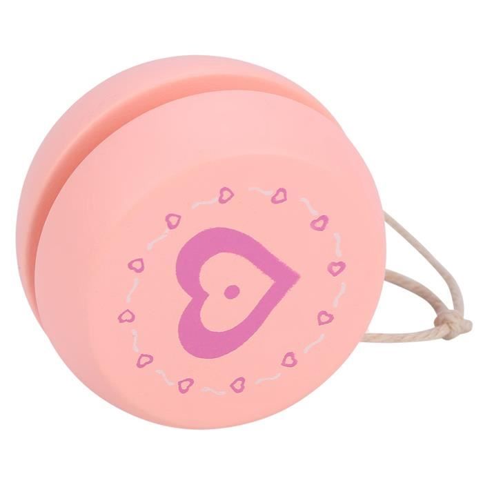 Fafeicy jouet Yoyo en bois Joli motif de dessin animé en bois Yoyo Ball