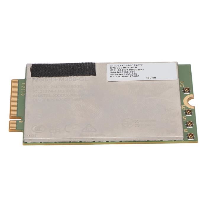 Carte WiFi 6E M.2 Pour PC Portable - AW-XB591NF, Tri-bande 5374 Mbps, Bluetooth 5.2, Compatible Windows 10/11
