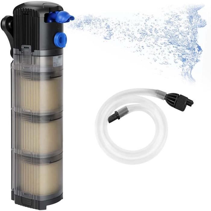 Meilleurs prix pour Filtre intérieur - FOLAYA - Trois en Un - Débit réglable 1500L/h - 25W - Pour aquariums 100-300L