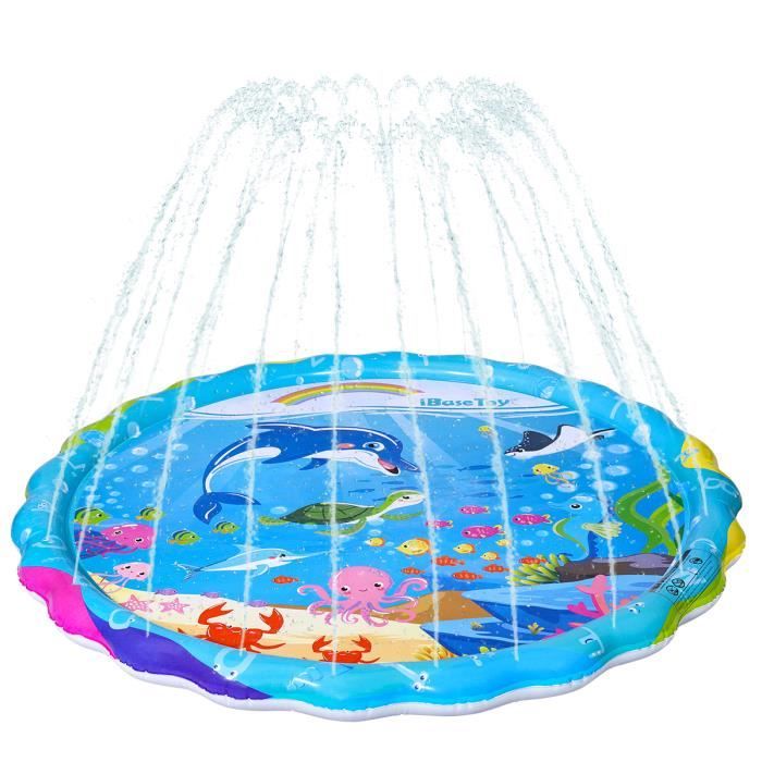 Pataugeoire Enfant Gonflable 114 X 30 Cm – Piscine Bébé Paillettes Pour Jardin, Plage Et Jeux D'été – Activité Aquatique Extérieure