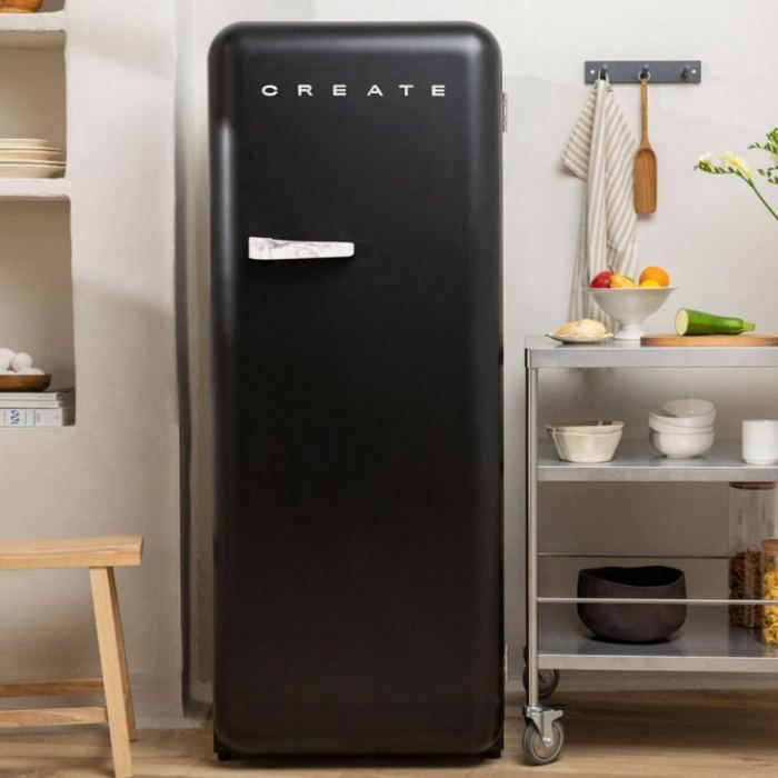 Réfrigérateur rétro - Create - 281L - Esthétique années 50 - Grande capacité - Fonctionnel