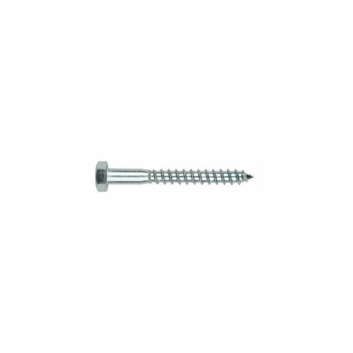 100 tirefonds bois à visser tête hexagonale 13 D. 8 x 120 mm zingué - TB08120 - Index