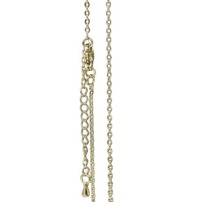 Chaîne fine plaquée or - Maille 1mm - 87cm Or