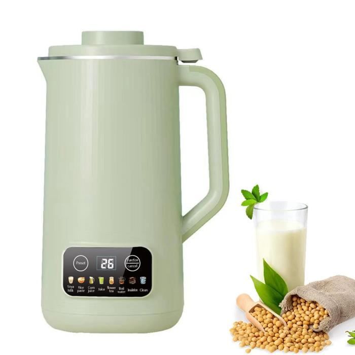 Machine à Lait Végétal Multifonction 7-en-1 - 1500 Ml - 16 Lames Inox - Silencieuse (41 DB) - Minuterie 24h