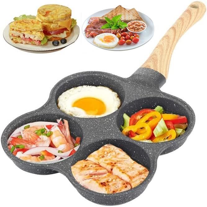 Acheter Poêle à omelette antiadhésive, Base approfondie, pratique,  chauffage rapide, braconnier à œufs, fournitures pour la maison