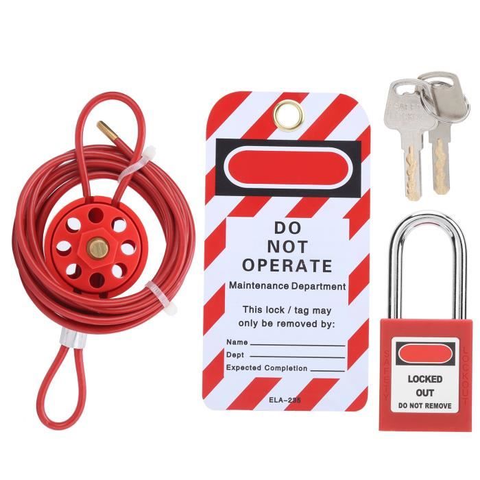 Kit De Verrouillage Multipoints à Câble Pour Garage - Pack D'accessoires De Sécurité