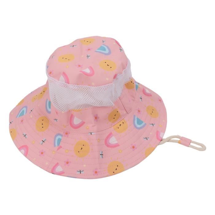 Chapeau De Protection Solaire Enfants Et Filles - Chapeau De Plage Été Léger Et Confortable