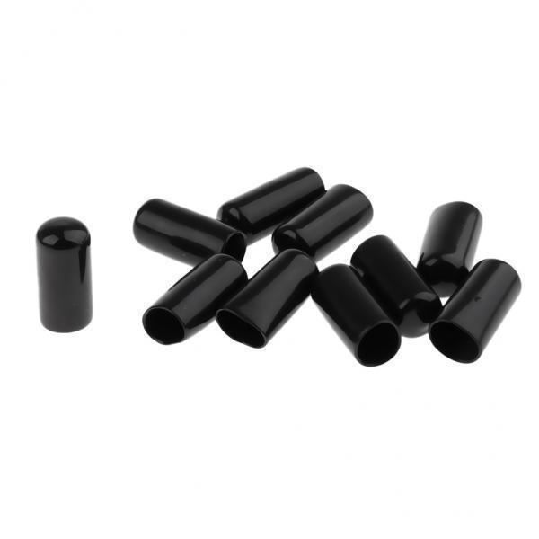 Lot De 10 Embouts De Protection Queue De Billard Alomejor - Caoutchouc Durable Pour Pointe & Virole (10-14 Mm)