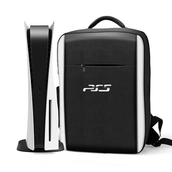 Sac à dos de rangement et transport console et accessoires PS5 - 28 x 11 x 41 cm - Compatible avec Console Sony Playstation 5