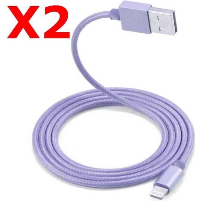 Lot x2 Protege Cable pour Cable Chargeur IPHONE 5/5S APPLE Anti-casse  Universel - Couleur:BLEU - Cdiscount Téléphonie