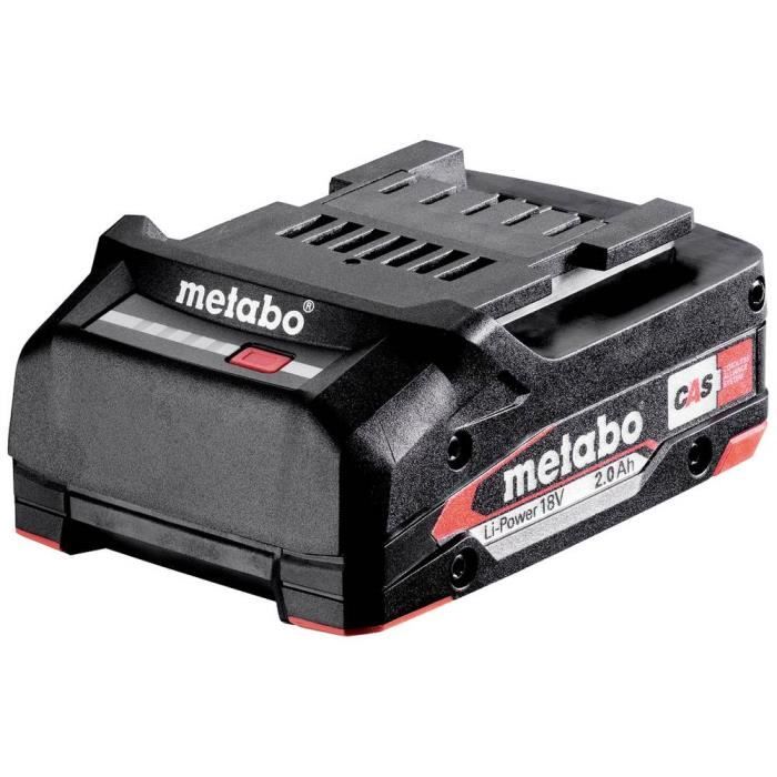 Metabo 625026000 Batterie pour outil 18 V 2.0 Ah Li-Ion