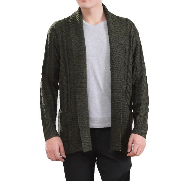 Manteau en maille homme Clearance