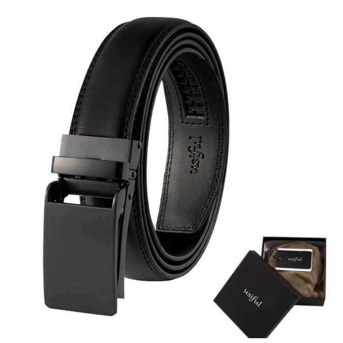 Ceinture en cuir avec boucle-Ceinture pratique et de bonne qualité-simple et classe-Largeur 3cm,longueur 130cm-pour le homme